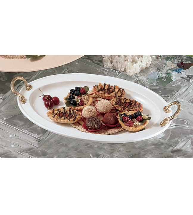 Oval Platter with Handles 17"L